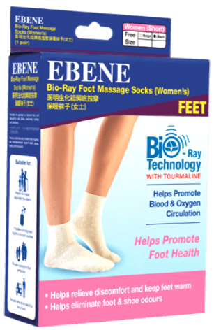 EBENE Bio-Ray Foot Massage Socks (Women)
